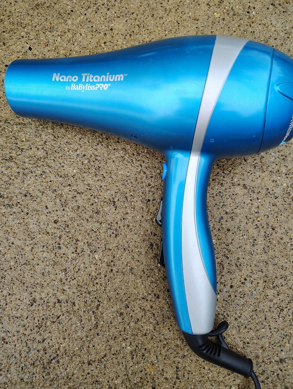 BaByliss PRO Nano Titanium Hair Blow Dryer BNT5548 Blue 2000W Tested Pre-Owned